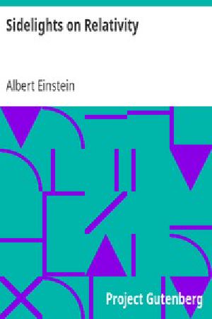 [Gutenberg 7333] • Sidelights on Relativity